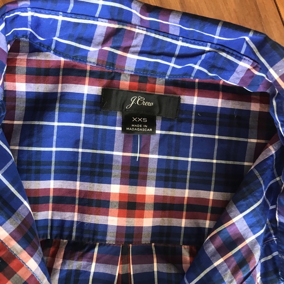 J.Crew Button Down Plaid Shirt Size XXS - Picture 4 of 5